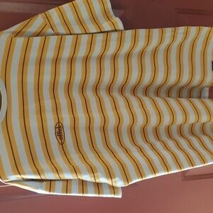 Offel yellow stripe man skate (boohoo man) SS tee size Medium 100%cotton